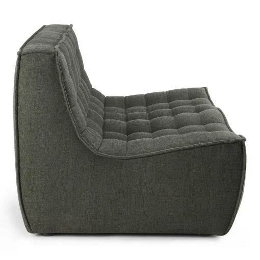 N701 2 Seater Eco Fabric Sofa, Moss