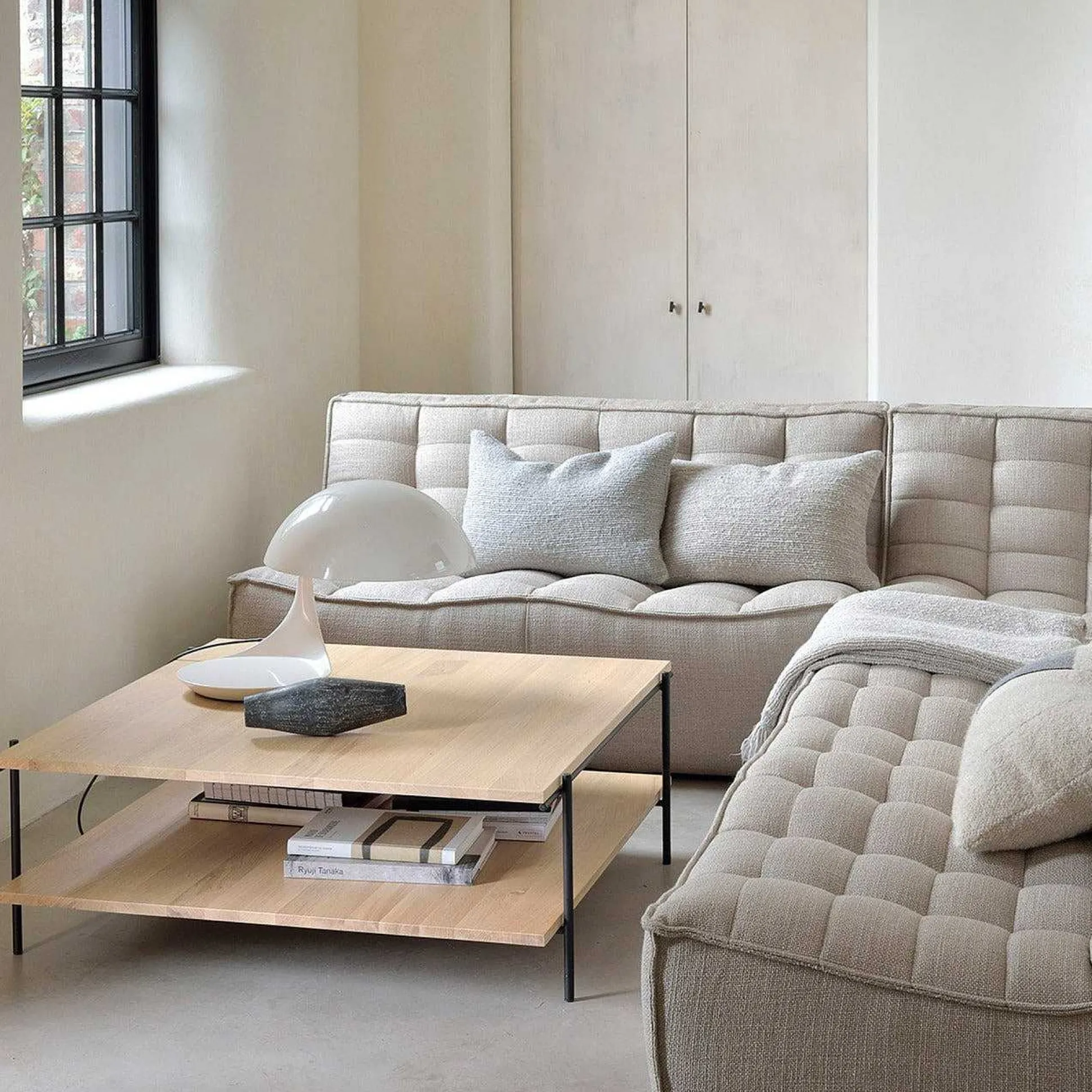 N701 2 Seater Sofa, Beige