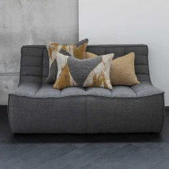 N701 2 Seater Sofa, Dark Grey