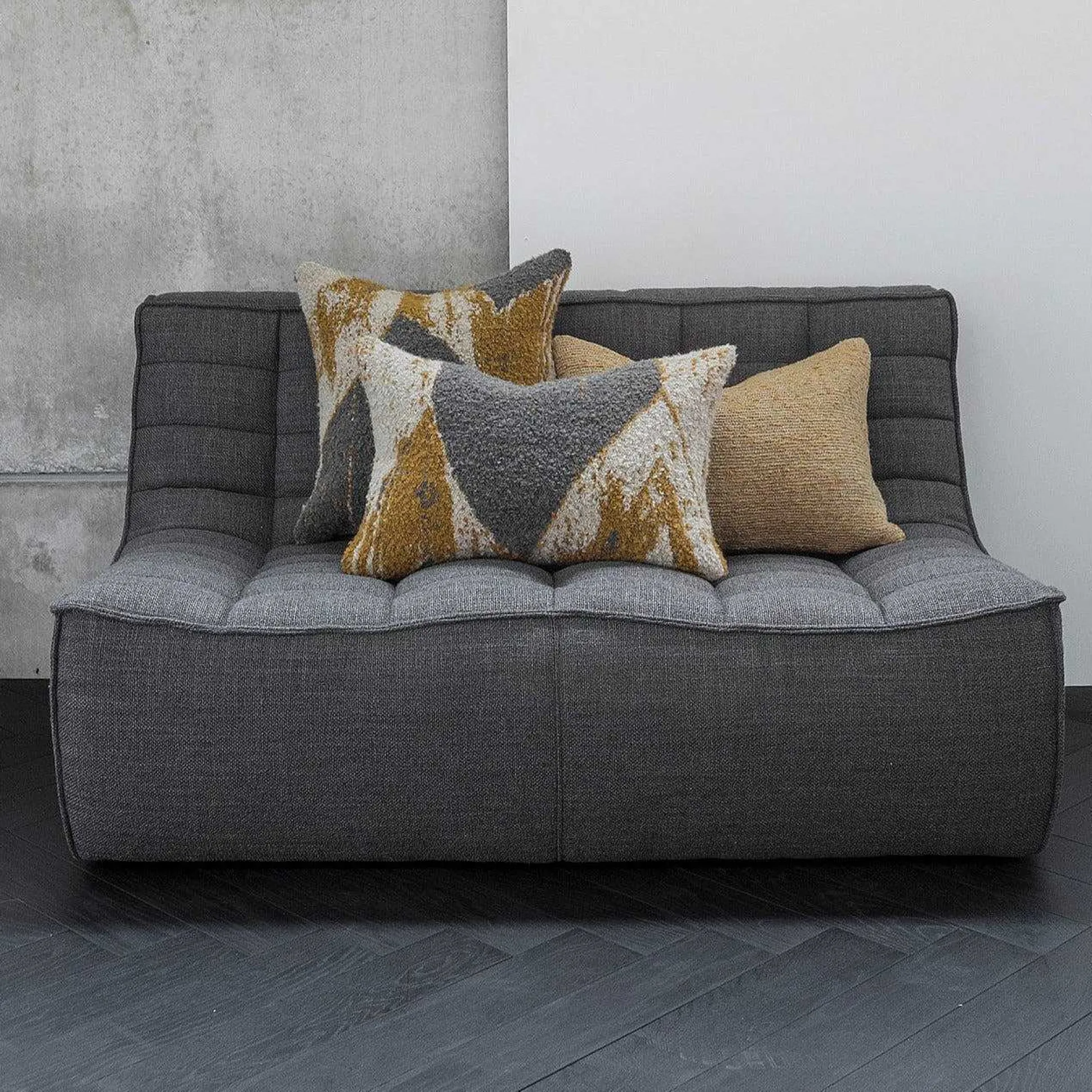 N701 2 Seater Sofa, Dark Grey