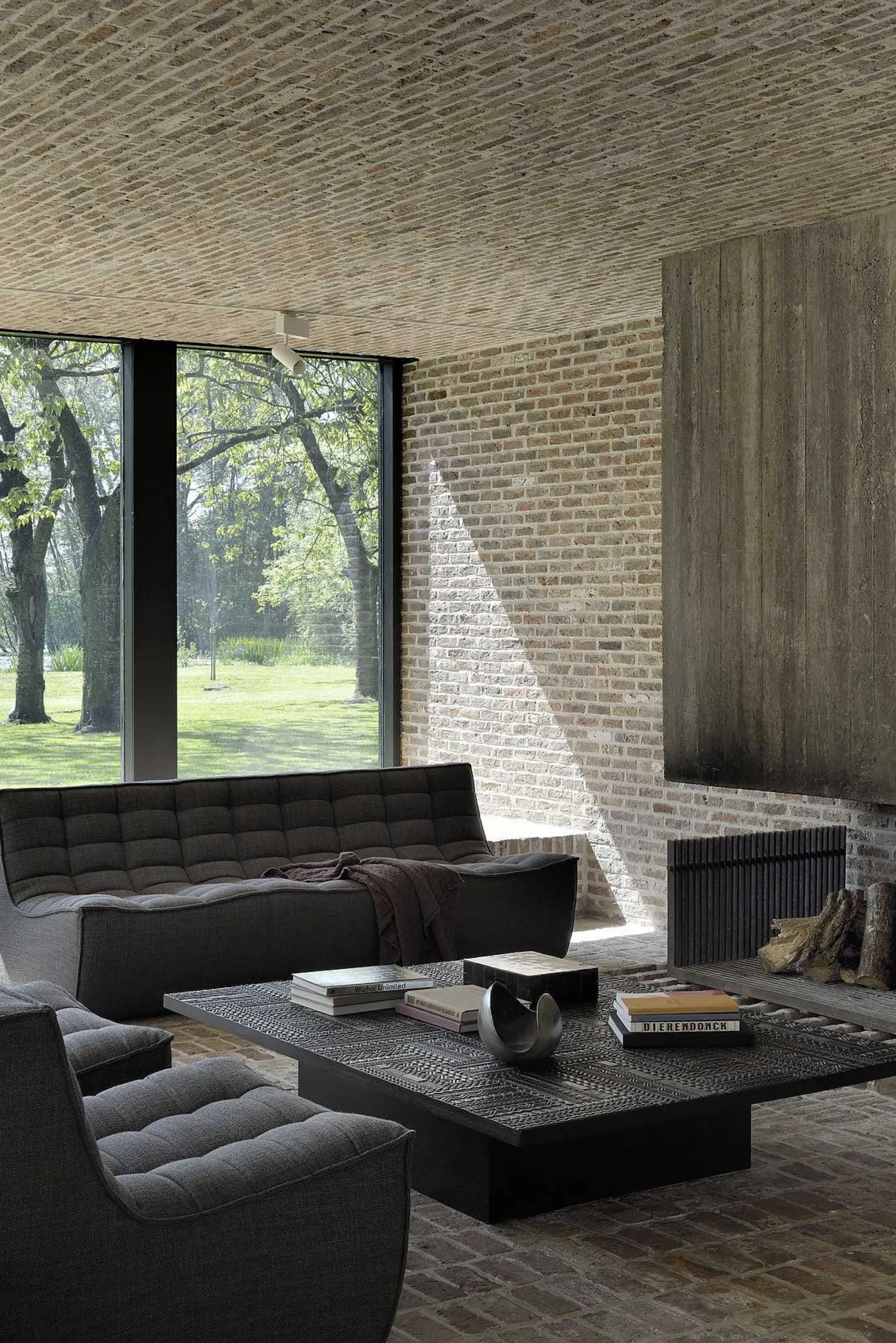 N701 2 Seater Sofa, Dark Grey