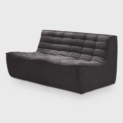 N701 2 Seater Sofa, Dark Grey