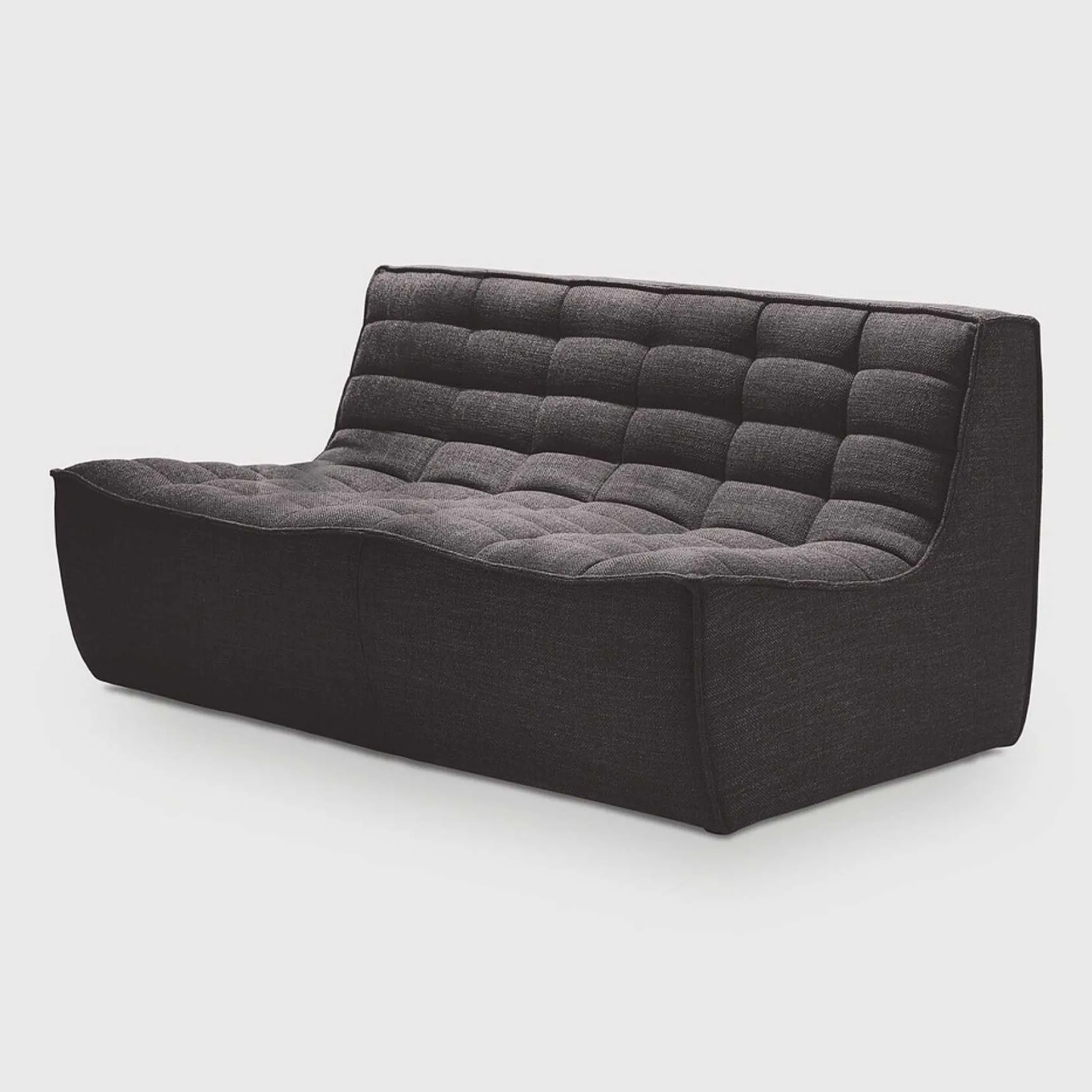 N701 2 Seater Sofa, Dark Grey