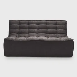 N701 2 Seater Sofa, Dark Grey