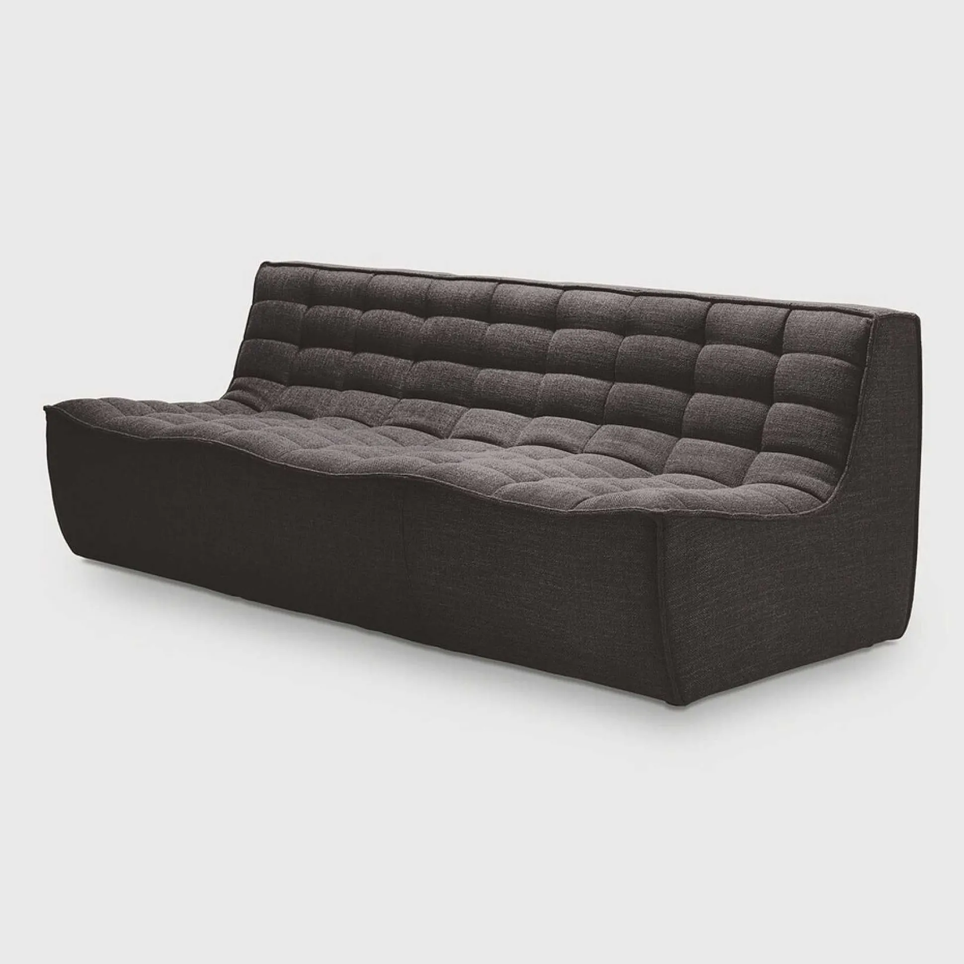 N701 3 Seater Sofa, Dark Grey