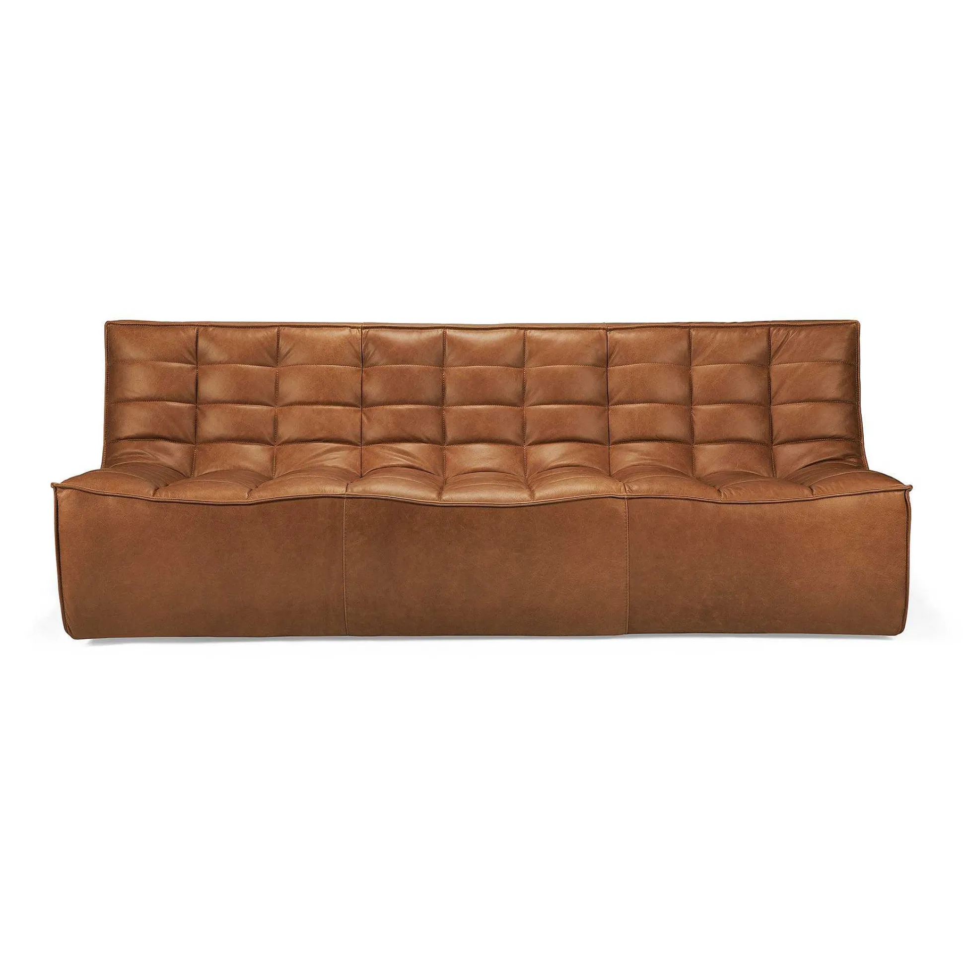 N701 3 Seater Sofa, Old Saddle Leather