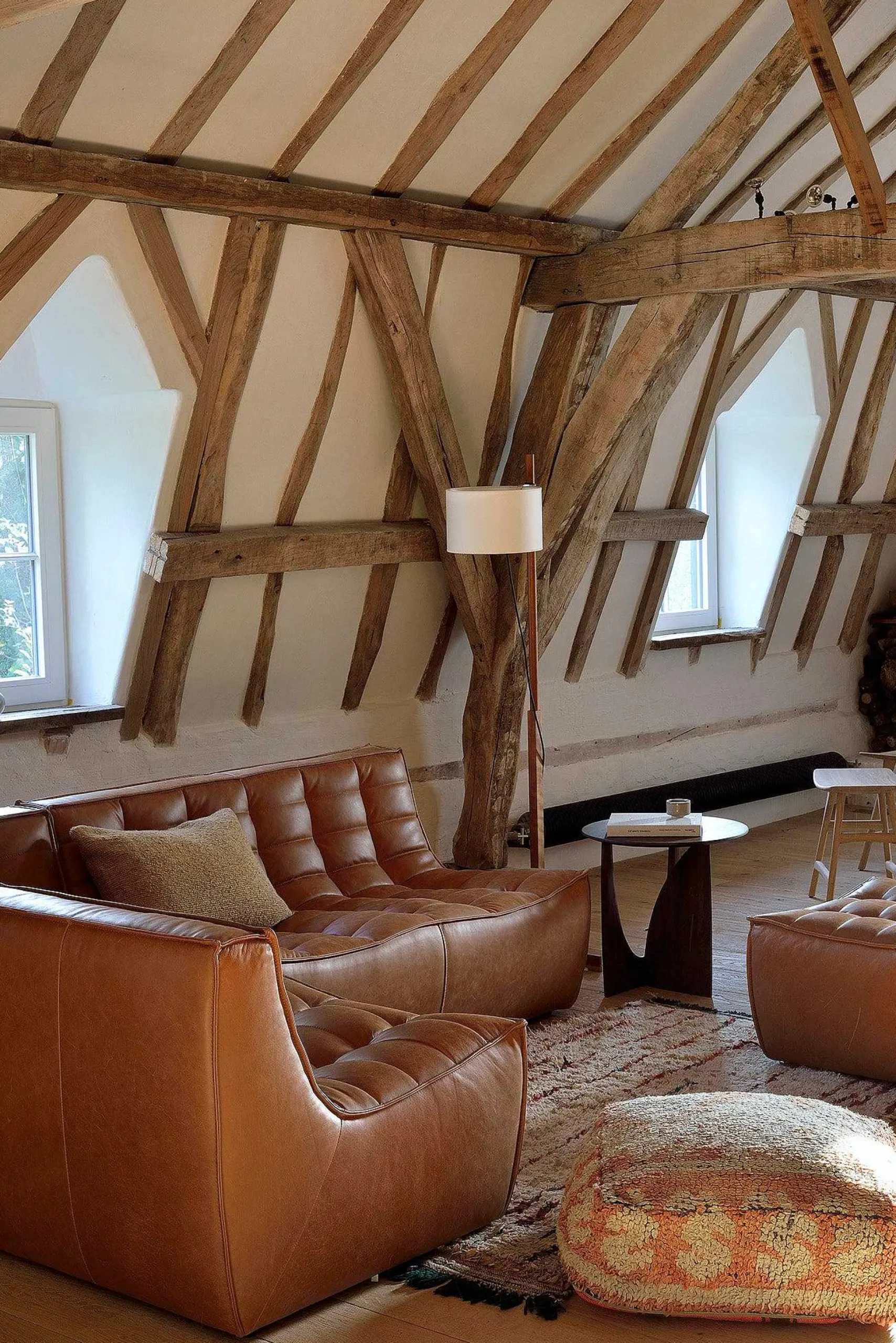 N701 3 Seater Sofa, Old Saddle Leather