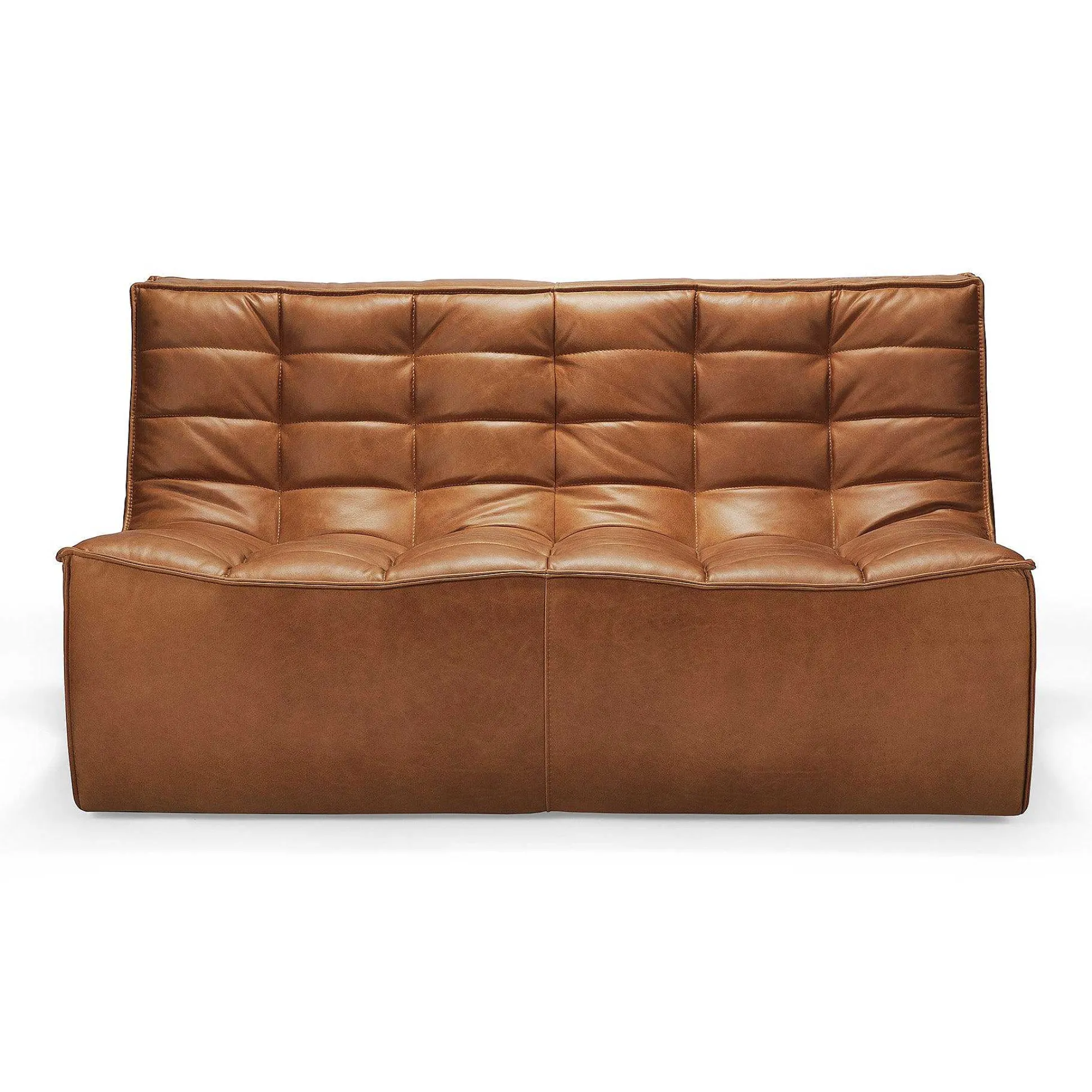 N701 2 Seater Sofa, Old Saddle Leather