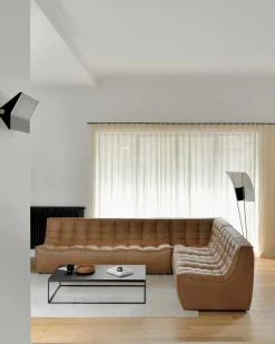 N701 2 Seater Sofa, Old Saddle Leather