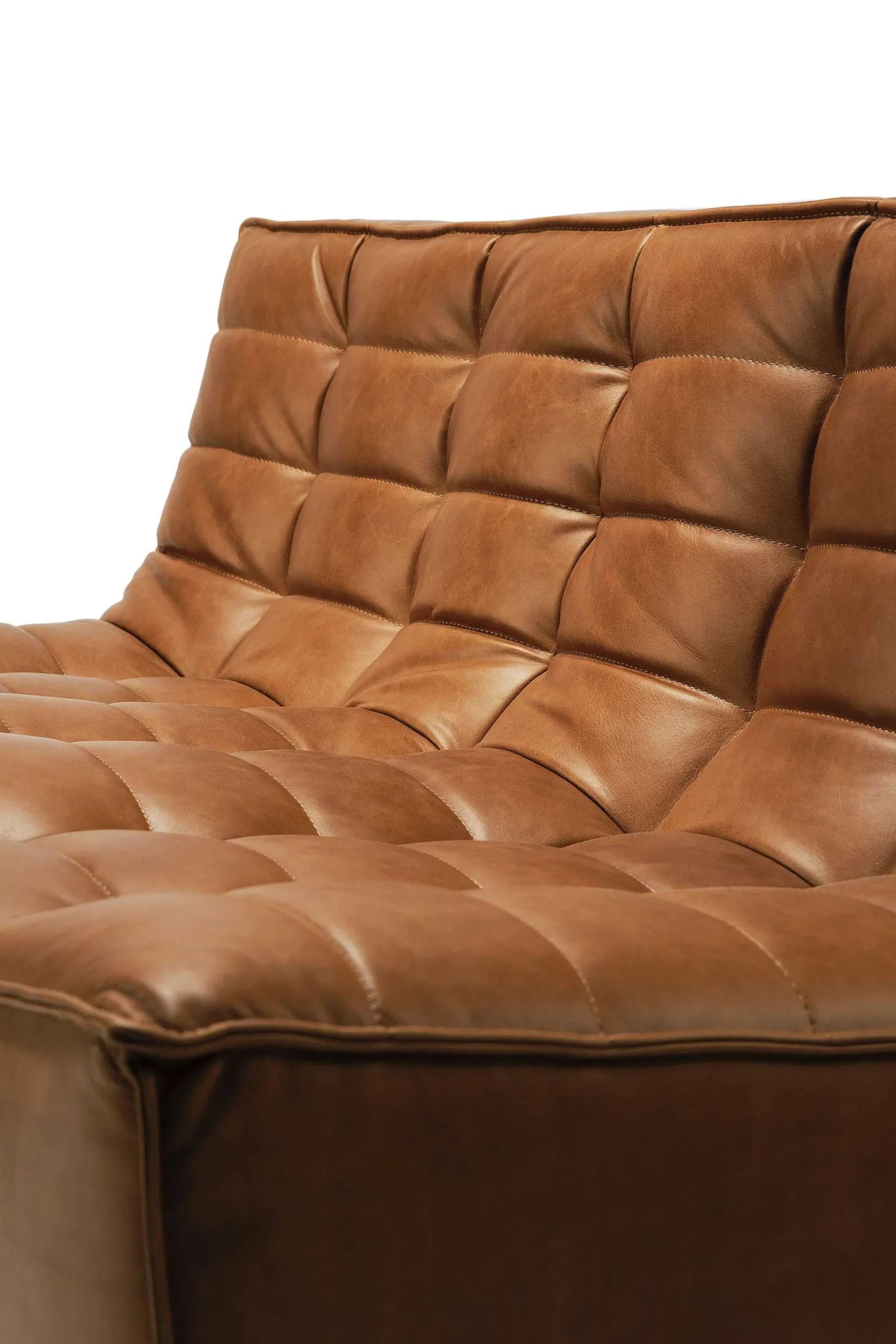 N701 2 Seater Sofa, Old Saddle Leather