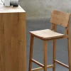 N4 Bar Stool, Varnished Oak