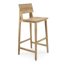 N4 Bar Stool, Varnished Oak