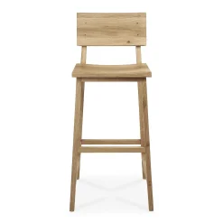 N4 Bar Stool, Varnished Oak