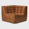 N701 Corner Sofa, Old Saddle Leather
