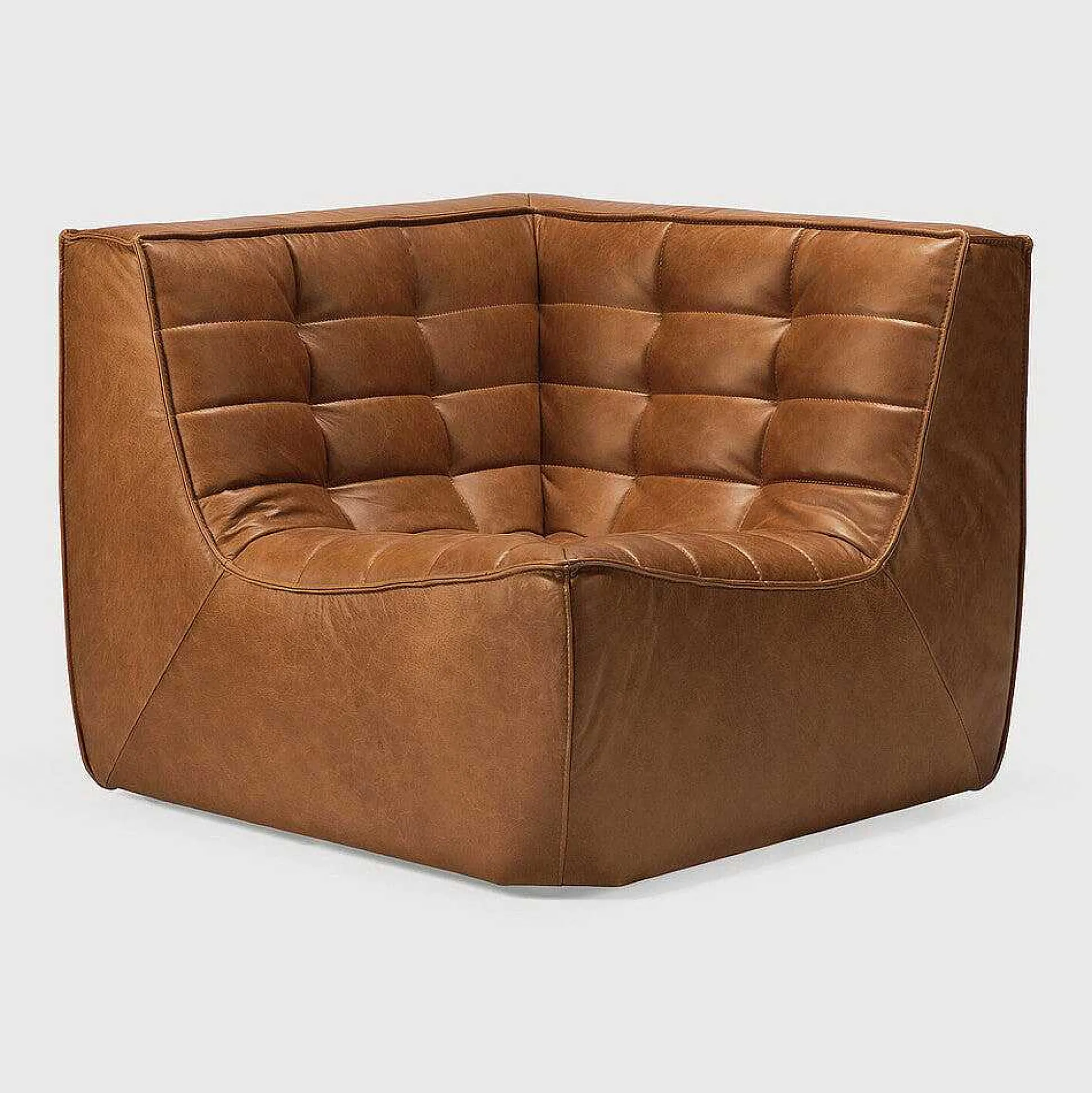N701 Corner Sofa, Old Saddle Leather
