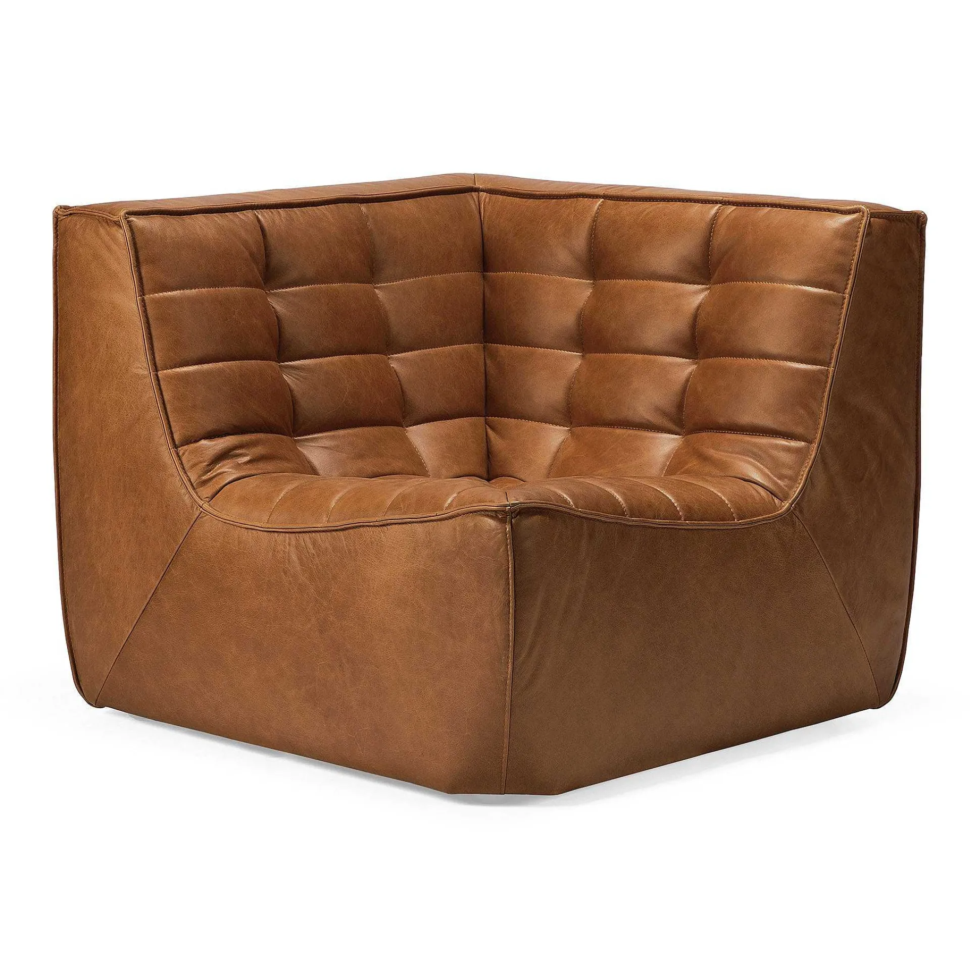 N701 Corner Sofa, Old Saddle Leather