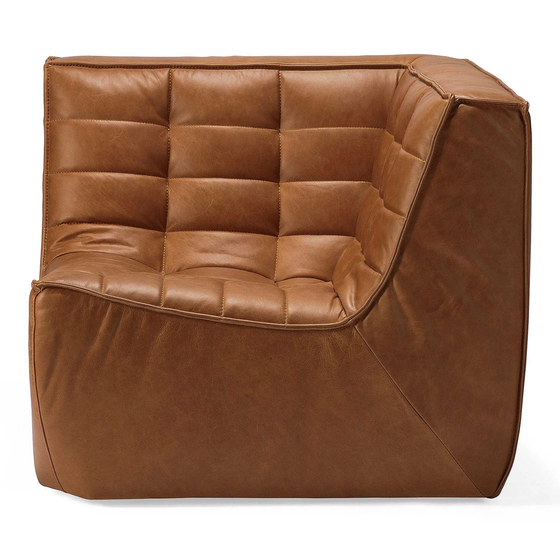 N701 Corner Sofa, Old Saddle Leather