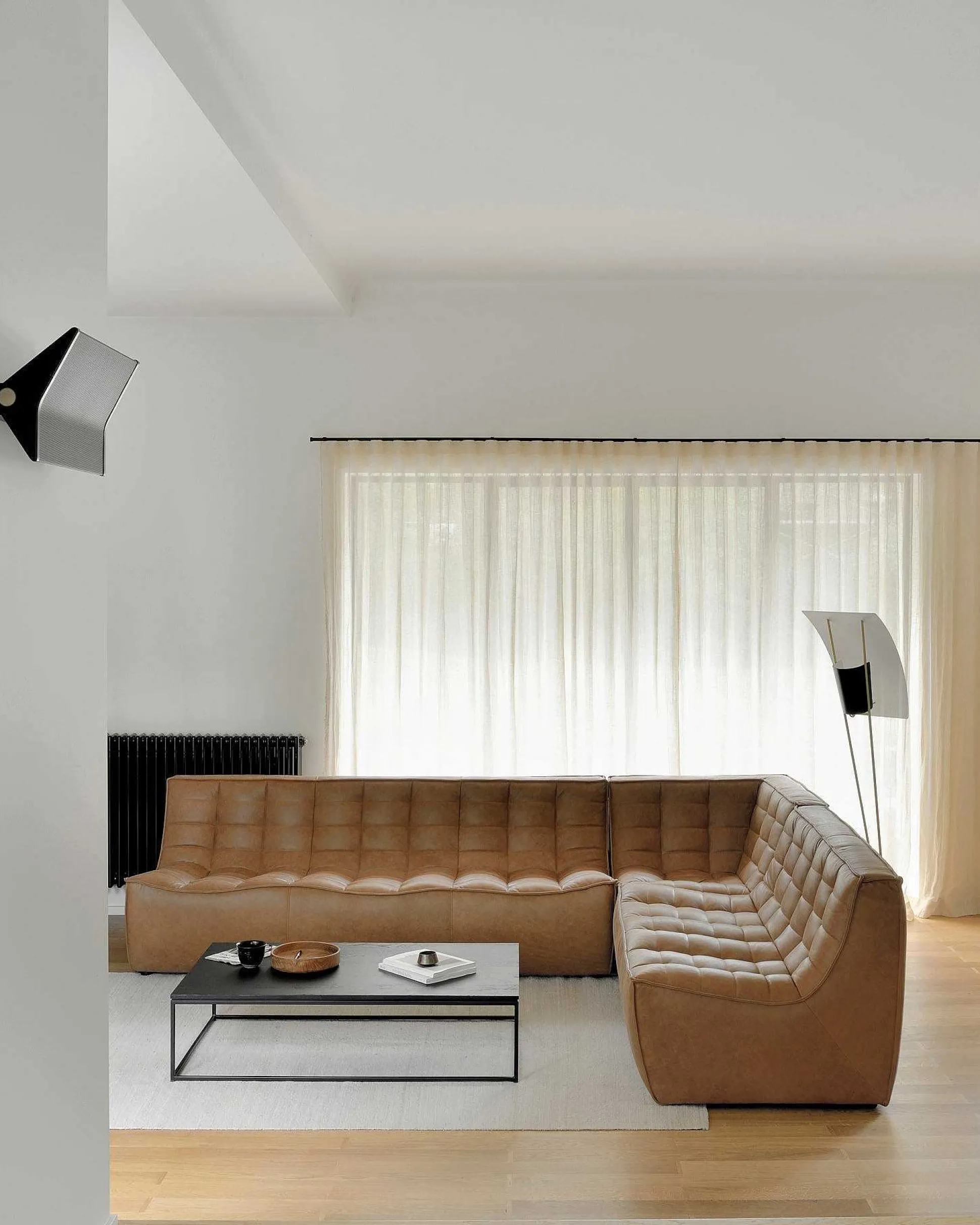 N701 Corner Sofa, Old Saddle Leather