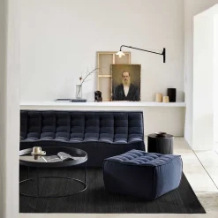N701 Eco Fabric Footstool, Graphite