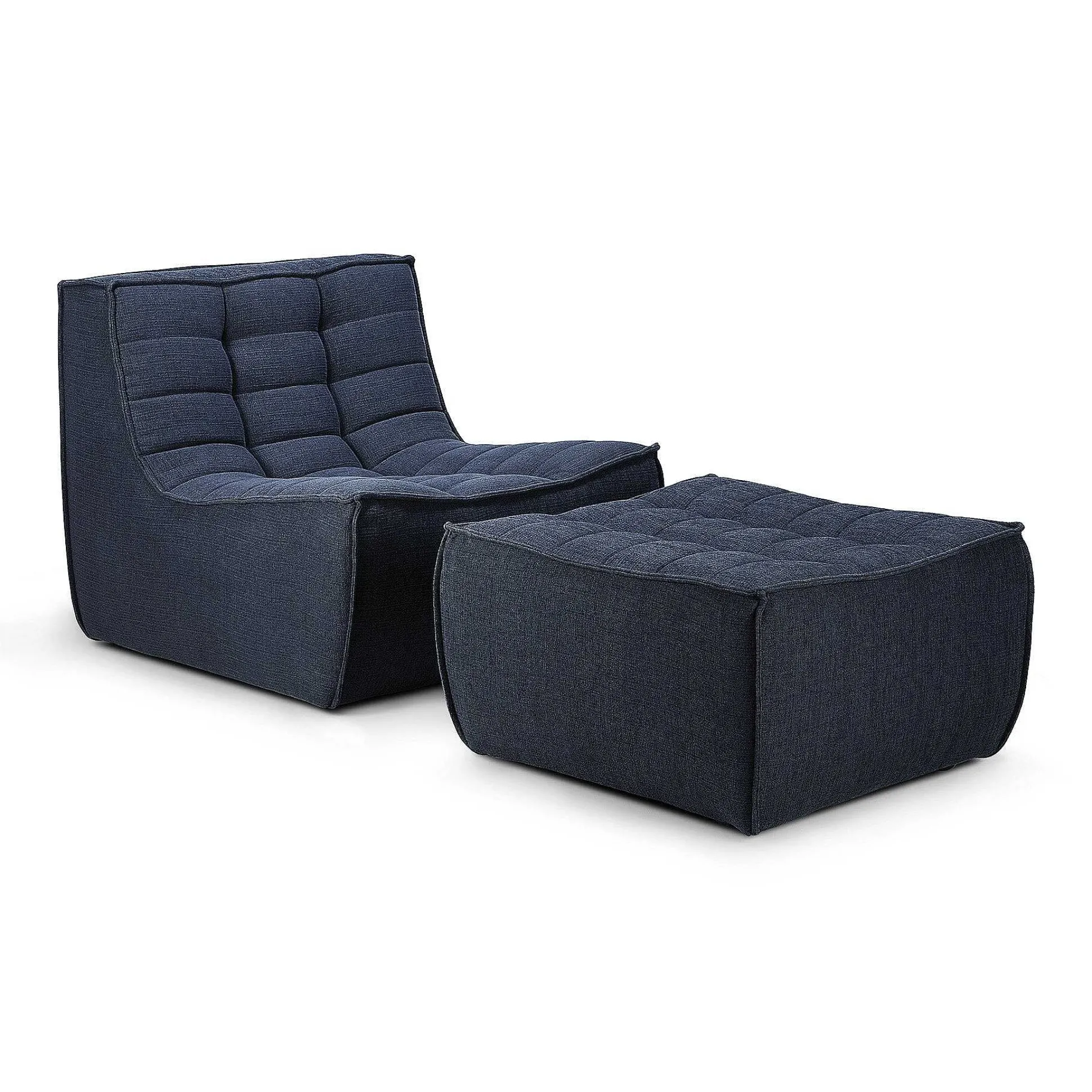 N701 Eco Fabric Footstool, Graphite