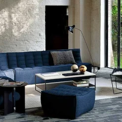 N701 Footstool, Blue