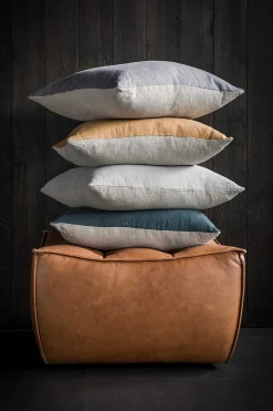 N701 Footstool, Old Saddle Leather