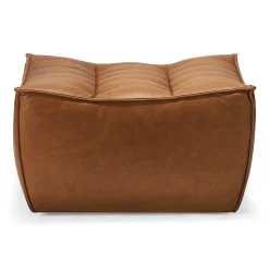 N701 Footstool, Old Saddle Leather