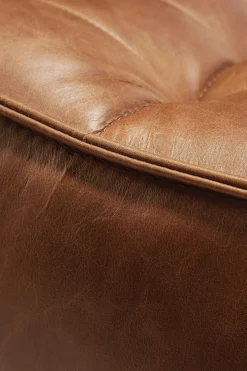 N701 Footstool, Old Saddle Leather