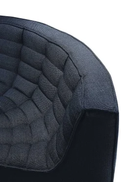 N701 Round Corner Eco Fabric Sofa, Graphite