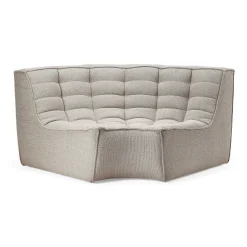 N701 Round Corner Sofa, Beige