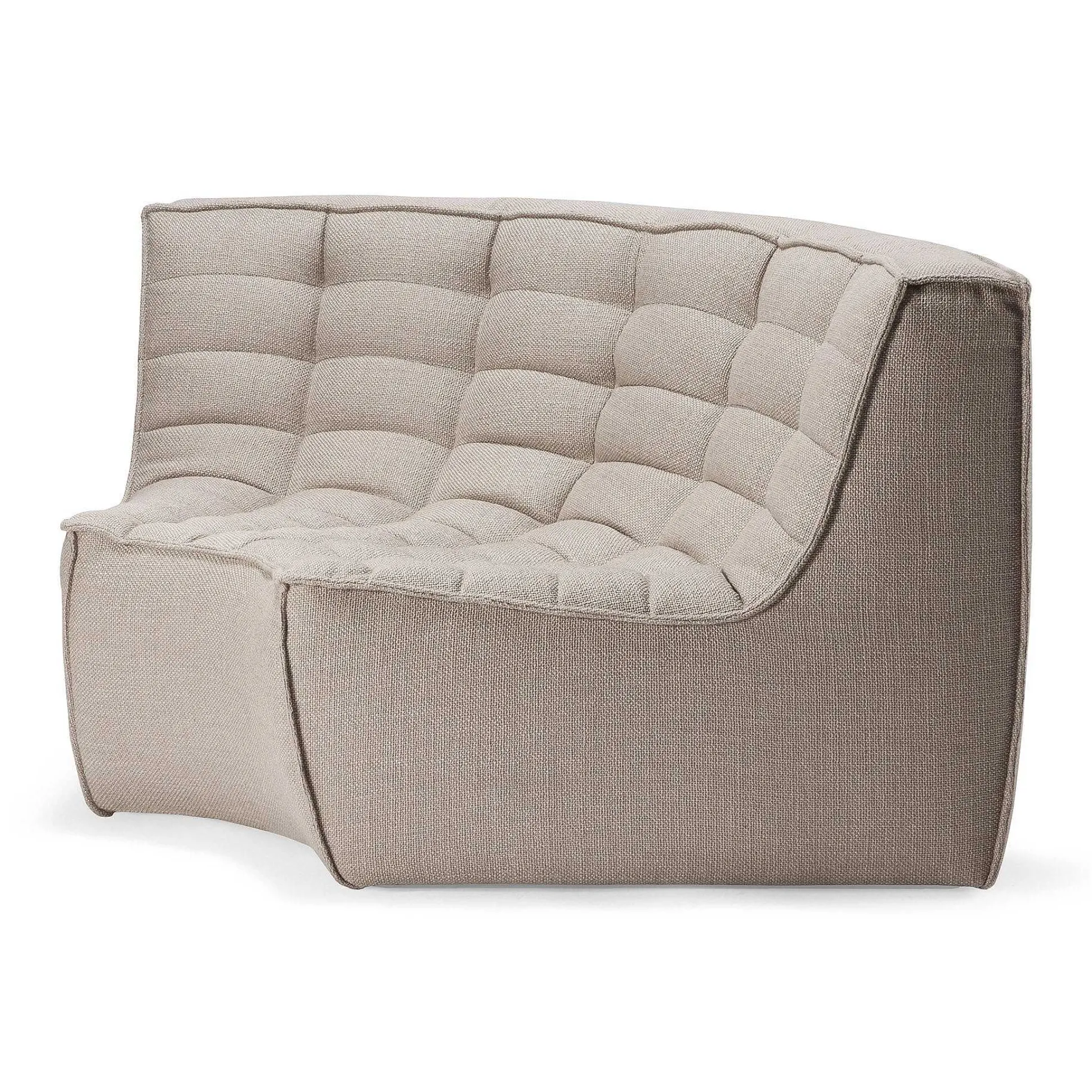 N701 Round Corner Sofa, Beige