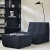 N701 Single Seater Eco Fabric Sofa, Graphite