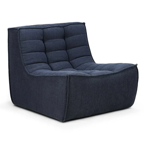 N701 Single Seater Eco Fabric Sofa, Graphite