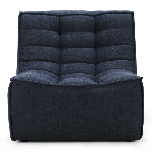 N701 Single Seater Eco Fabric Sofa, Graphite