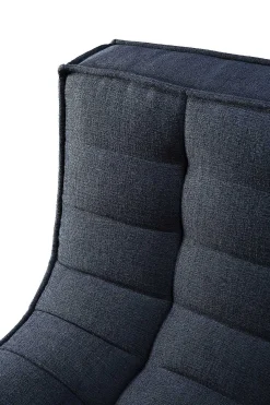 N701 Single Seater Eco Fabric Sofa, Graphite