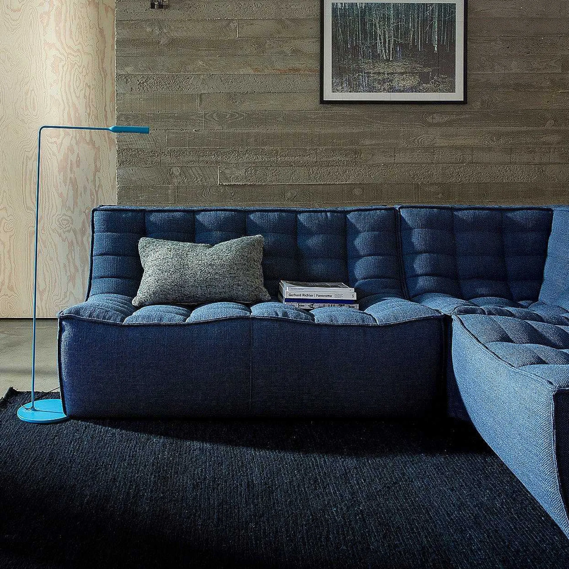 N701 Single Seater Sofa, Blue