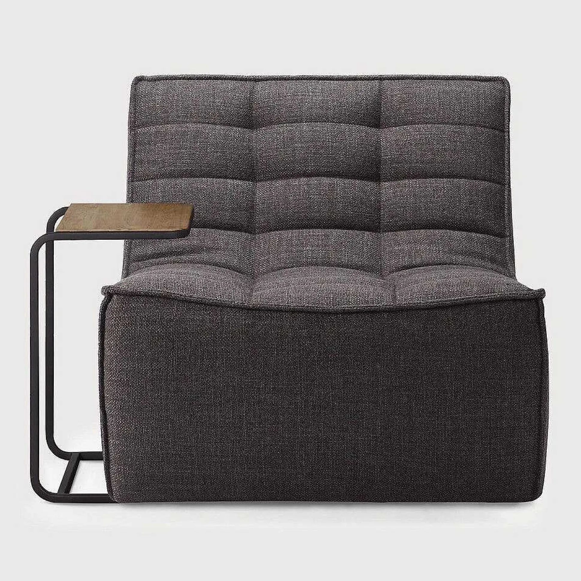 N701 Single Seater Sofa, Dark Grey