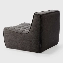N701 Single Seater Sofa, Dark Grey