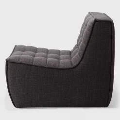 N701 Single Seater Sofa, Dark Grey