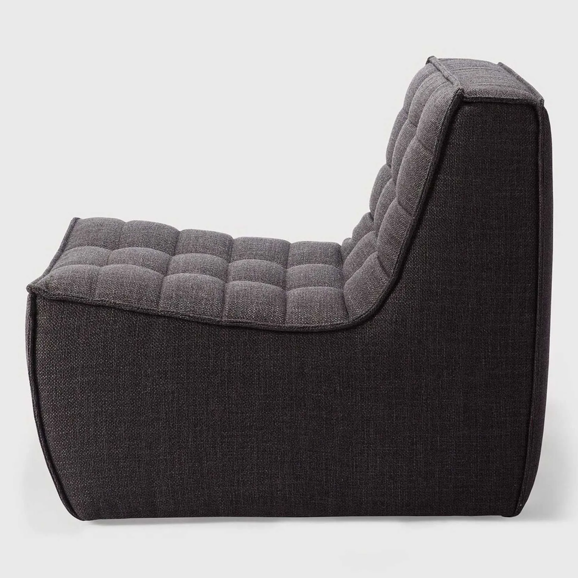 N701 Single Seater Sofa, Dark Grey