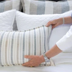 Naples Rectangular Pillow, Ocean & Natural^Be Home Shop