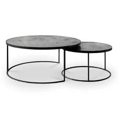 Nesting Coffee Table Set, Clear