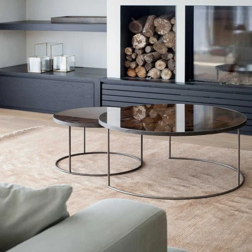 Nesting Coffee Table Set, Bronze