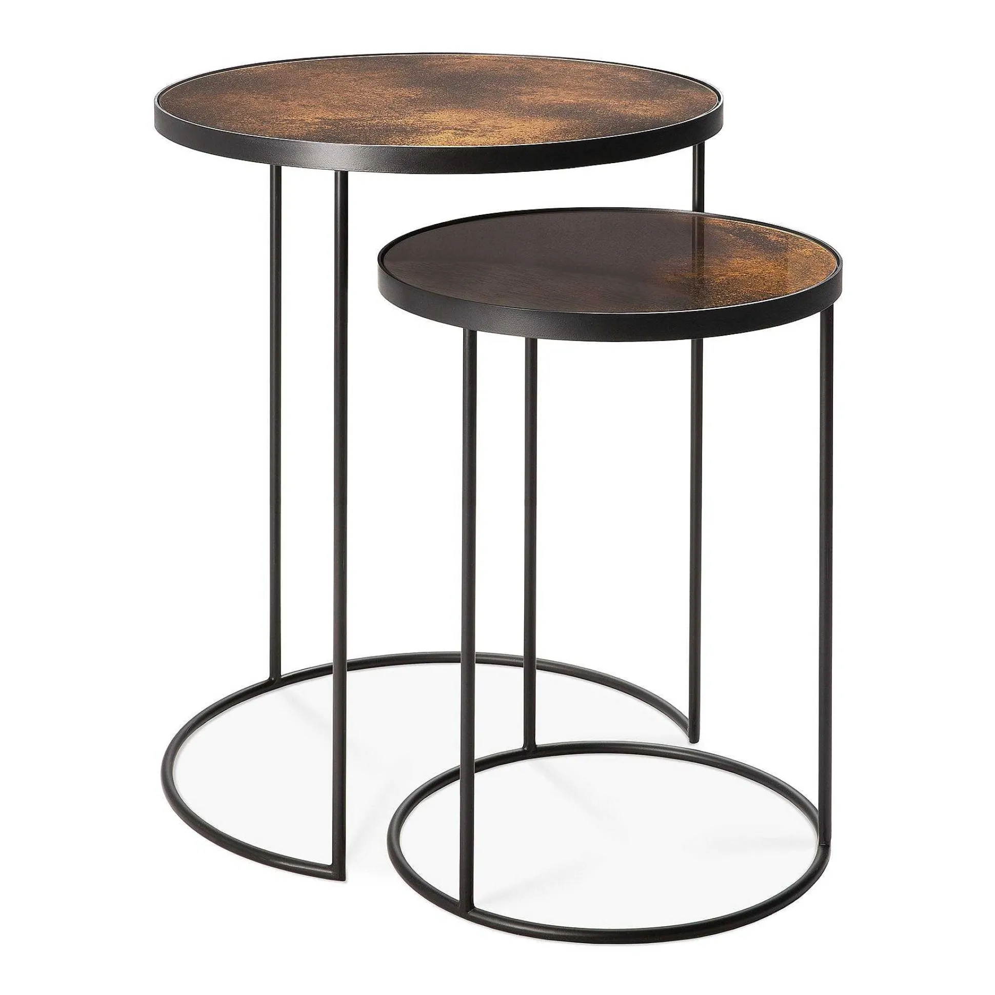 Nesting Side Table, Set Of 2, Bronze