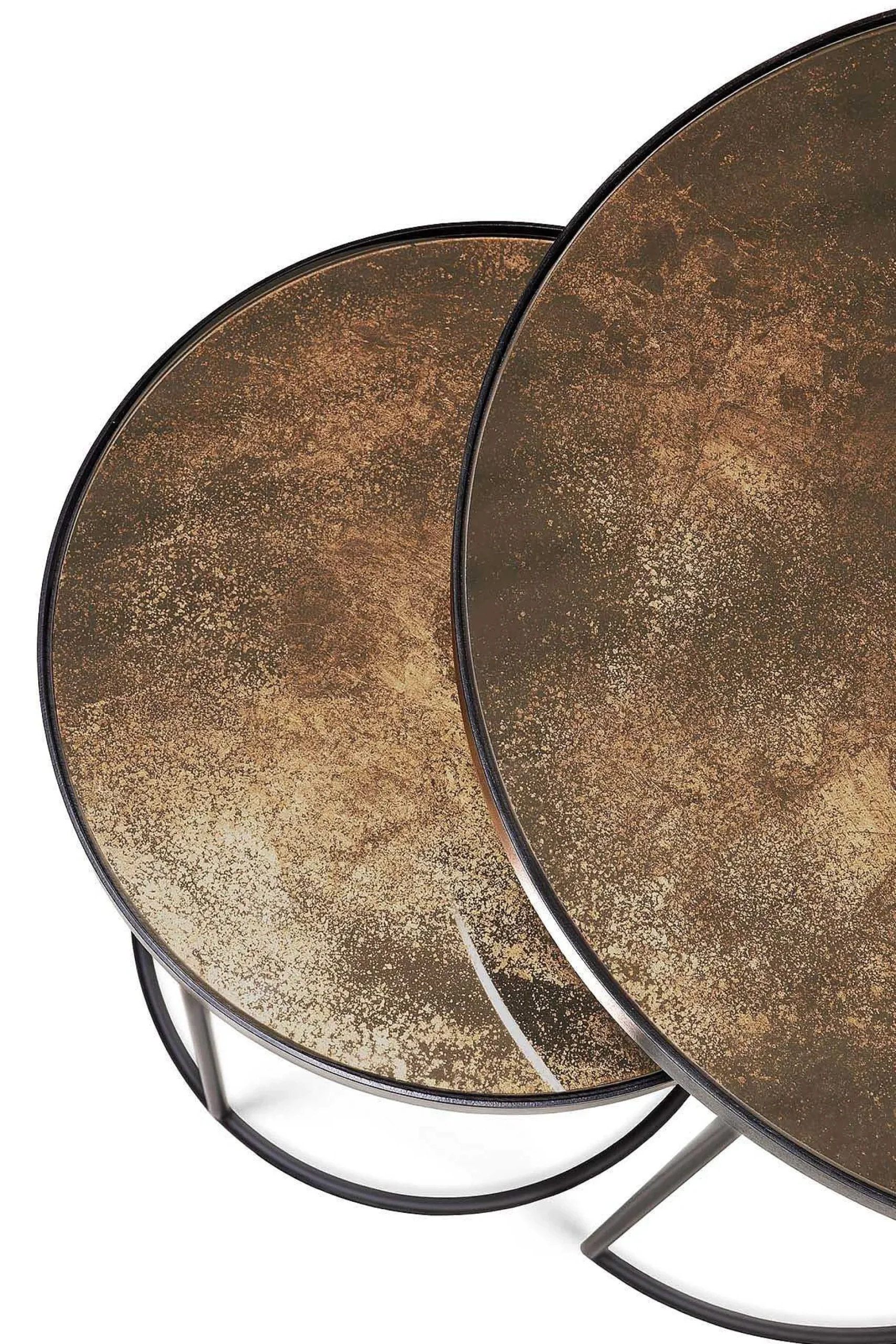 Nesting Side Table, Set Of 2, Bronze