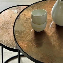 Nesting Side Table, Set Of 2, Bronze