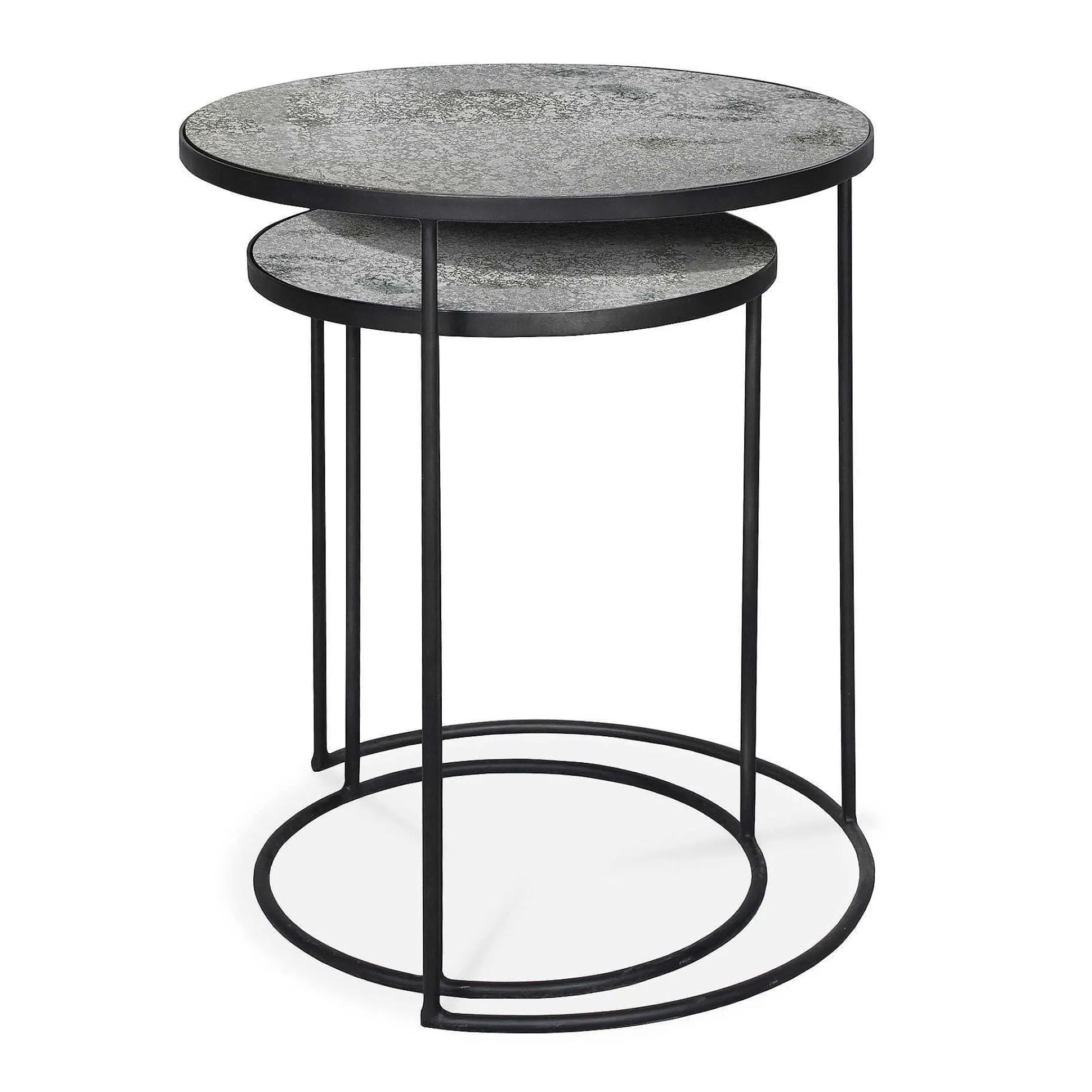 Nesting Side Table, Set Of 2, Clear