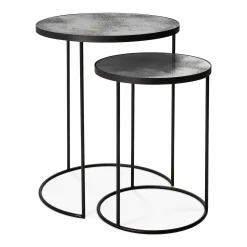Nesting Side Table, Set Of 2, Clear