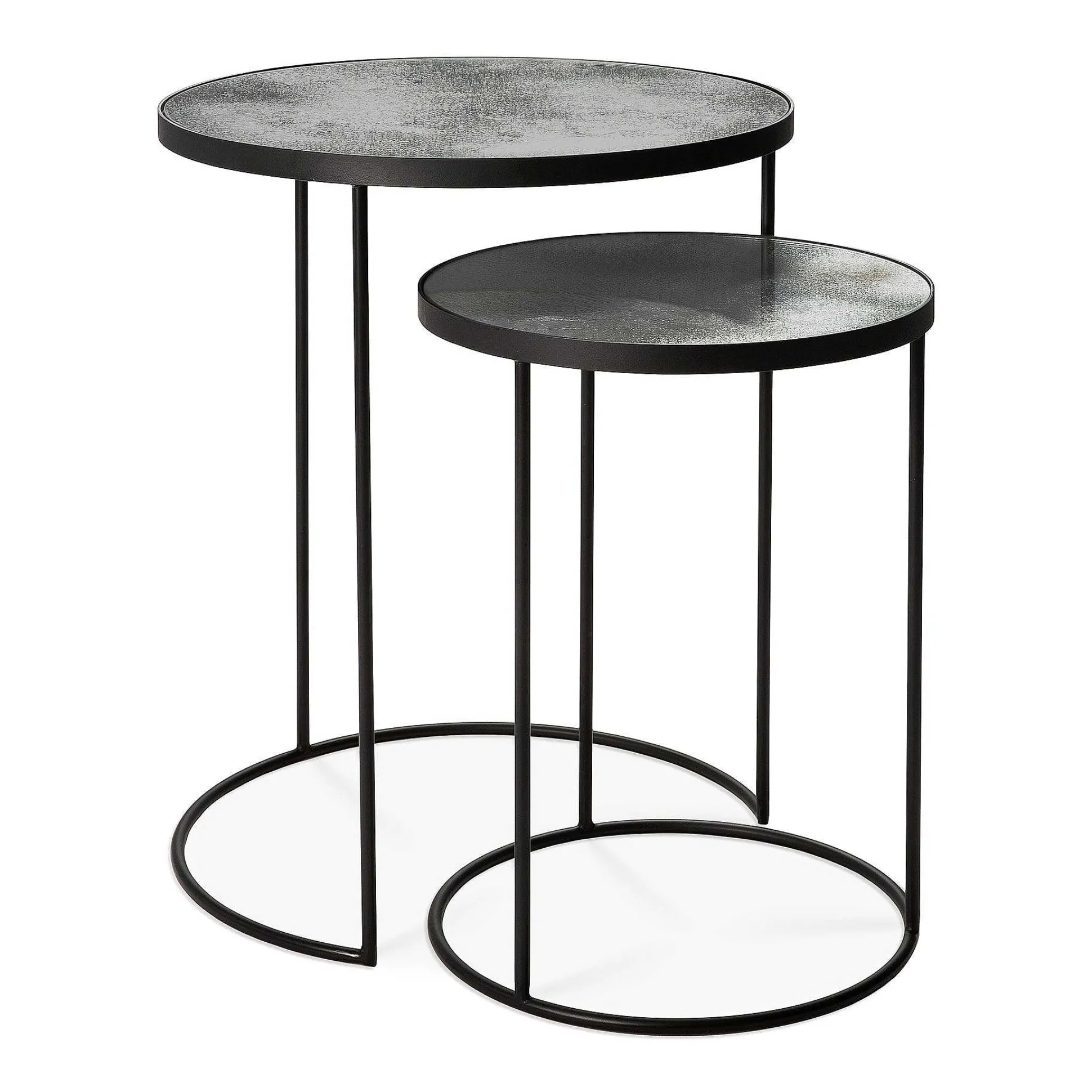 Nesting Side Table, Set Of 2, Clear