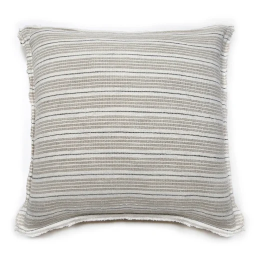 Newport Square Pillow , Natural & Midnight^Be Home Shop